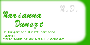 marianna dunszt business card